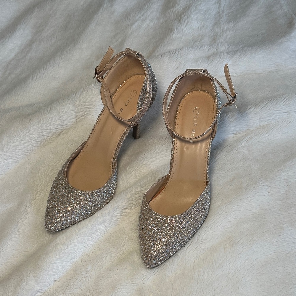 Elegant Glittery “Cinderella” Heels